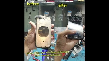 Iphone 8 plus black back glass replacement 💯 work customer satisfaction 💯 @Apple #backglassreplac