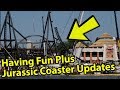 Jurassic Coaster Updates | Having A Fun Day at Universal's Theme Parks