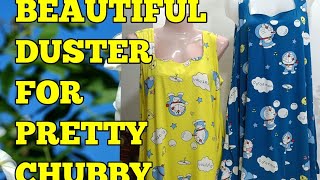 HOW TO CUT AND SEW DUSTER DRESS FOR PRETTY CHUBBY / VLOG #356