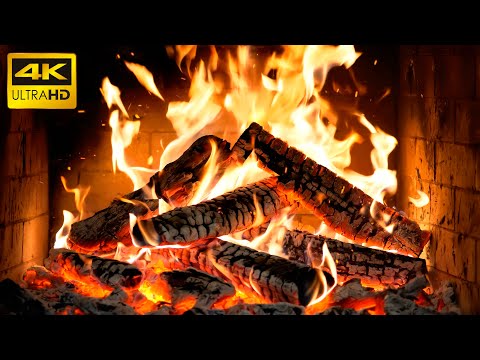 مدفأة دافئة تصدر طقطقة مستمرة 24 7  مع أصوات الحطب المشتعل للنوم الهادئ  4