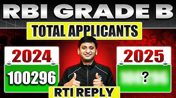 RBI Grade B Number of Applicants 2025 | RBI Total Applicants | RBI Grade B Exam Competition Level
