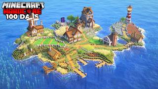I Survived 100 Days STRANDED on an ISLAND in Minecraft Hardcore