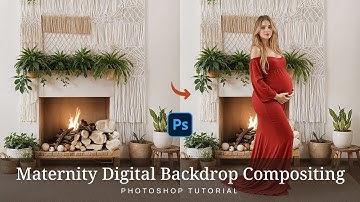 How to Perfectly Composite Maternity Photos on Digital Backdrops