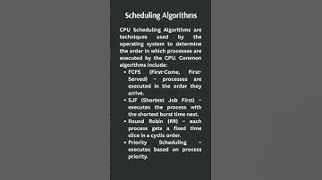Scheduling Algorithms in OS ⏱️ | FCFS, SJF, RR, Priority Explained #OSTutorial #Scheduling #CSShorts