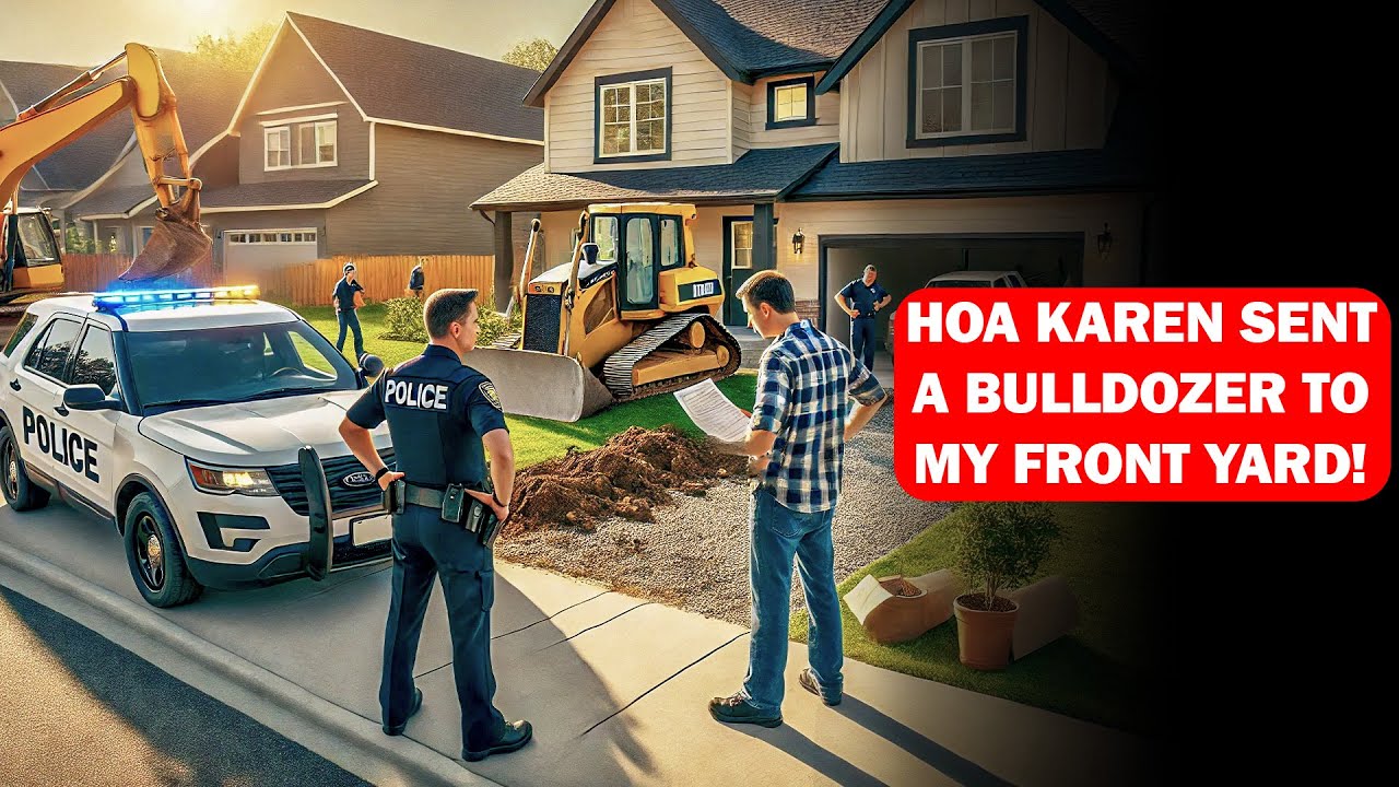 Карен из HOA снесла мой двор бульдозером, чтобы построить фальшивую дорогу. Я не ожидала иска на ...