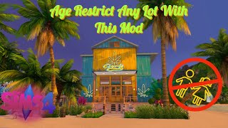 Sims 4 | This Must Have Mod Allows You to Age Restrict Any Lot and More!