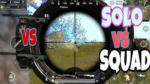 PUBG MOBILE GamePlay Walkthrough  SOLO Vs SQUAD Win (Android/iOS)