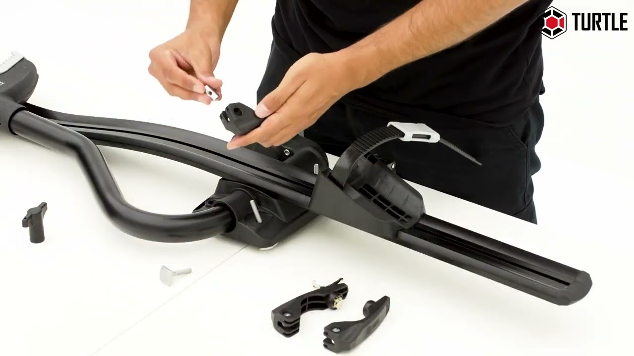 Sykkelstativ til takbøyler Turtle Bike Rack Pro - Innhold og installasjon. 