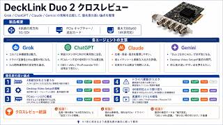 DeckLink Duo 2を徹底解説！4ch独立SDIの魔法と、AI識者たちが教える「失敗しない」導入ガイド