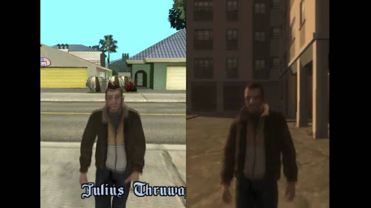Gta San Andreas Vs Gta Iv San Andreas 1080p Youtube
