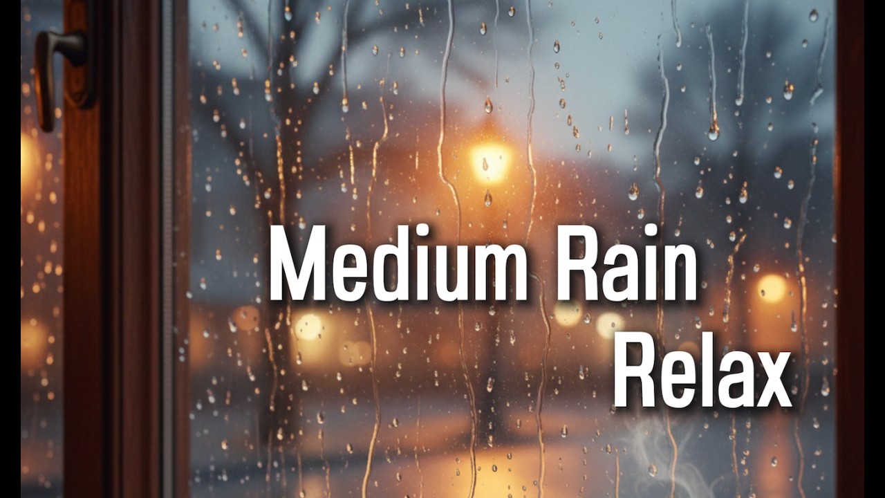 Gentle Medium Rain – 11 Hours Relaxing Sleep & Study Sounds