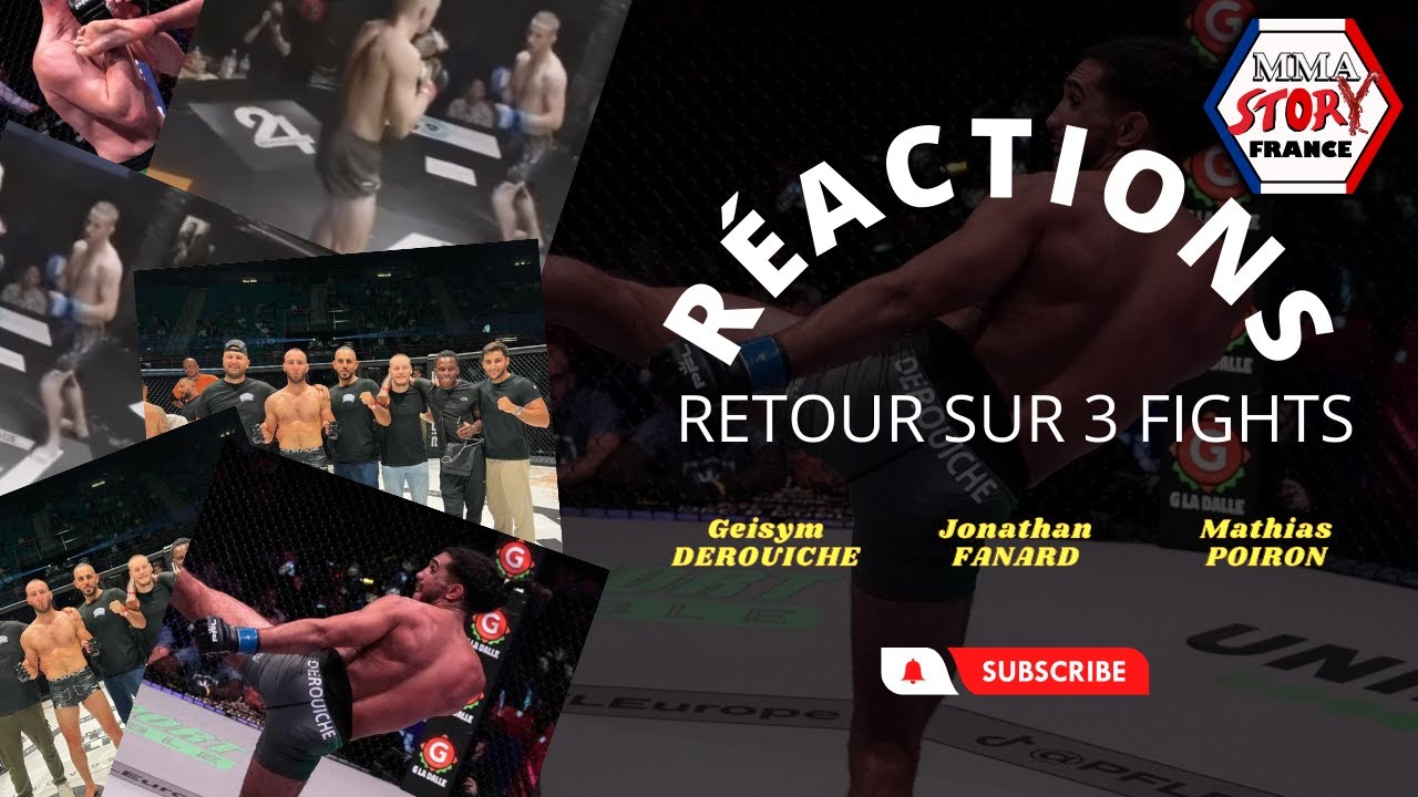 Retour sur les combats de Geisym DEROUICHE, Jonathan FANARD et Mathias POIRON