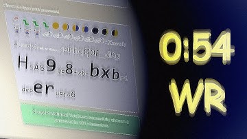 The Password Game Speedrun 0:54 (Pre-Typed, Spreadsheet)