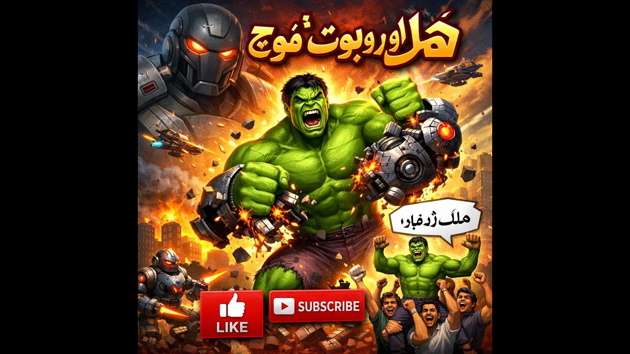 Hulk vs Robot Army 🤖💪 | Funny Action Story