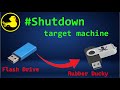 How to make a bad usb with a normal usb - Forced shutdown target machine | how to make rubber ducky