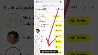 Snapchat App add friends something went wrong Problem Update Fix  #shortvideo