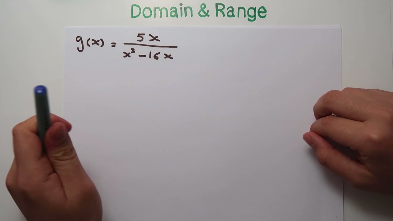 domain - دومين الدالة الكسرية مع فهم الرسم