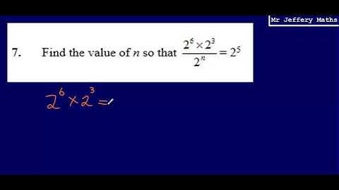 Indices (GCSE Maths - Edexcel Practice Tests Set 2 - 1H - Question 7)