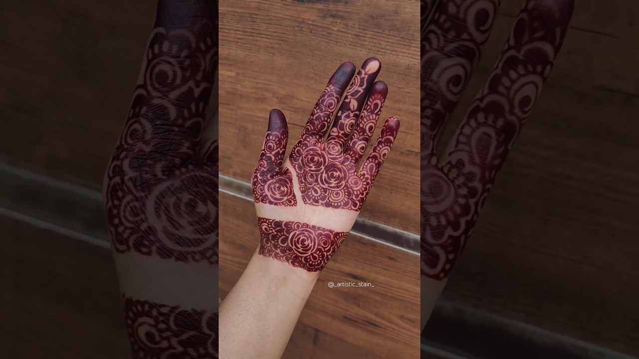 stain progression 24 hours Vs 48 hours bridal henna stain 