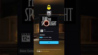 Fear the Spotlight dan 1 game lain lagi gratis di epic games store dan steam! 🎮 #maniacapes