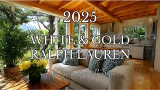 Spring 2025 Glam ✨ White & Gold Ralph Lauren-Inspired Luxury Decor Ideas!