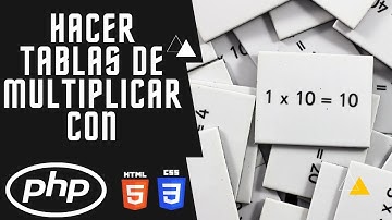 ✅ Aprende como hacer Tablas de multiplicar con PHP, HTML5 y CSS3 en el 2022 de manera rápida 🚀.