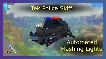 Ark - Police Hover Skiff w/ Flashing Lights