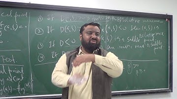 Lecture 20 (Part 4): Understanding Second derivative test for surfaces and examples