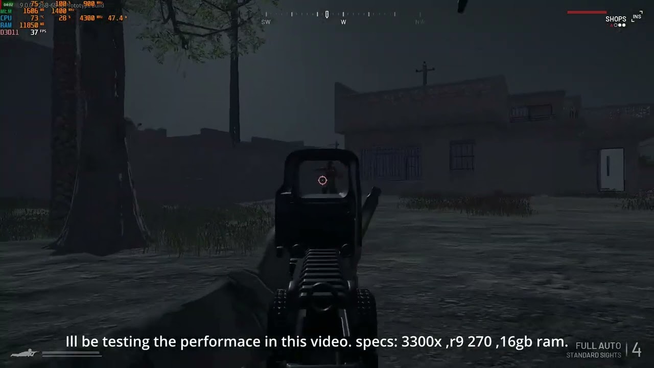 (outdated benchmark) Operation: Harsh Doorstop performance test on low end PC