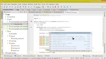 How to make Simple ListView using arrayAdapter(easiest tutorial)