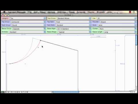 Garment Designer Software- Pattern Smarts 1 - YouTube