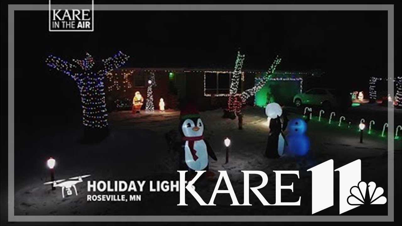 KARE in the Air Roseville holiday lights YouTube