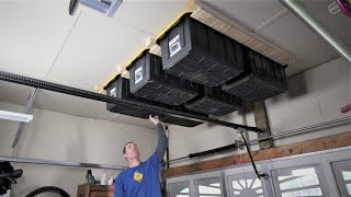 Use The Space Over Your Garage Door For Storage