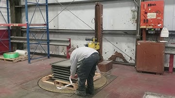 Auction lot 7008 2-21-20 Mima pallet scale/wrap machine