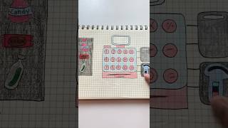 Paper toy cashier #paperdiy #cashier #toys #papercraft
