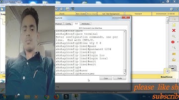 HOW TO CONFIGURE TELNET IN A SWITCH @$