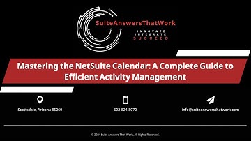 Mastering the NetSuite Calendar: A Complete Guide to Efficient Activity Management