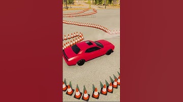 DODGE CHALLENGER DEMON | Satisfying Drift Parking Challenge #41| BeamNG#shorts#drift#beamngdrivemods