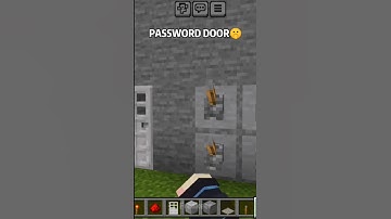Password Door🔥 #minecraft #trending #tutorial