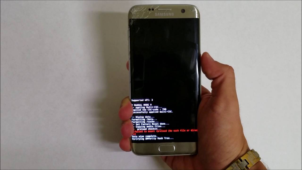 Samsung Galaxy S7 Reset