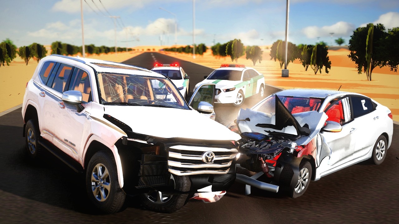 تجميع اقوى حوادث التفحيط الواقعية محاكي الحوادث 🔥🚧 beamNG drive