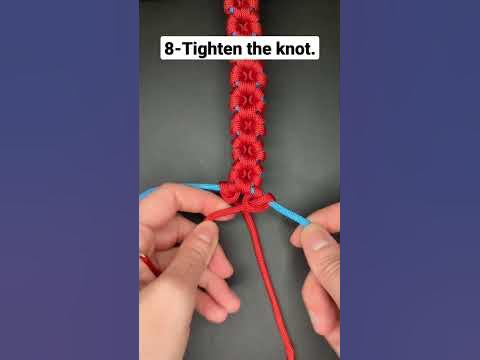 How to Make a Paracord Flower Pattern #shorts - YouTube