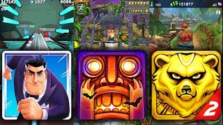 Agent Dash vs Temple Run 2 Spooky Ridge vs Spirit Run 2 - Temple Zombie - エンドレスラン ゲームプレイ screenshot 1