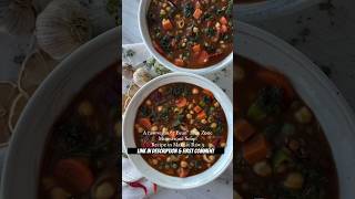 Clips of our RAW vegan version of a 5-bean blue zone minestrone