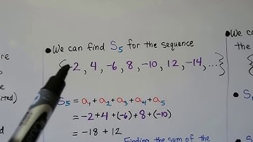 Algebra II 14.1c, Series  (partial sums of sequences)