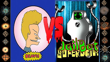 Beavis (Mike Judge) vs Jailbot (Super Jail) - Ultimate Mugen Fight 2017
