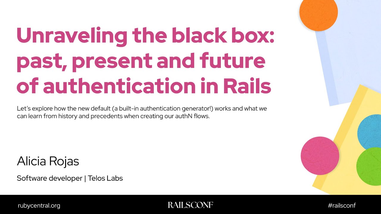 RailsConf 2025 Unraveling the black box: past, present and future of...  by Alicia Rojas
