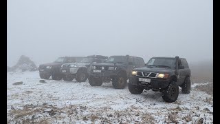 картинка: Прохват на вершину горы Воробей (Туманная) с Safari / Patrol Y61