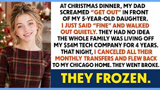 Dad Threw Us Out at Christmas Dinner! My Family Had No Idea My $54M Company Was Secretly Paying T...
