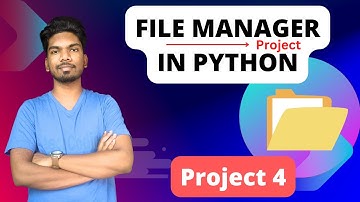 📁 PROJECT 4 File Manager in python | creating file in manager in python
